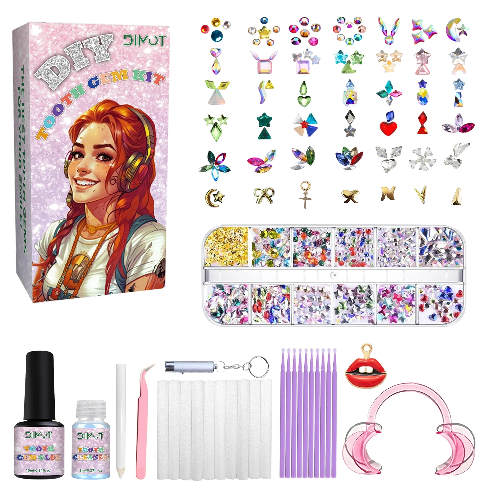 Tooth Gem Kit - Tooth Jewelry Kit DIY Teeth Gems