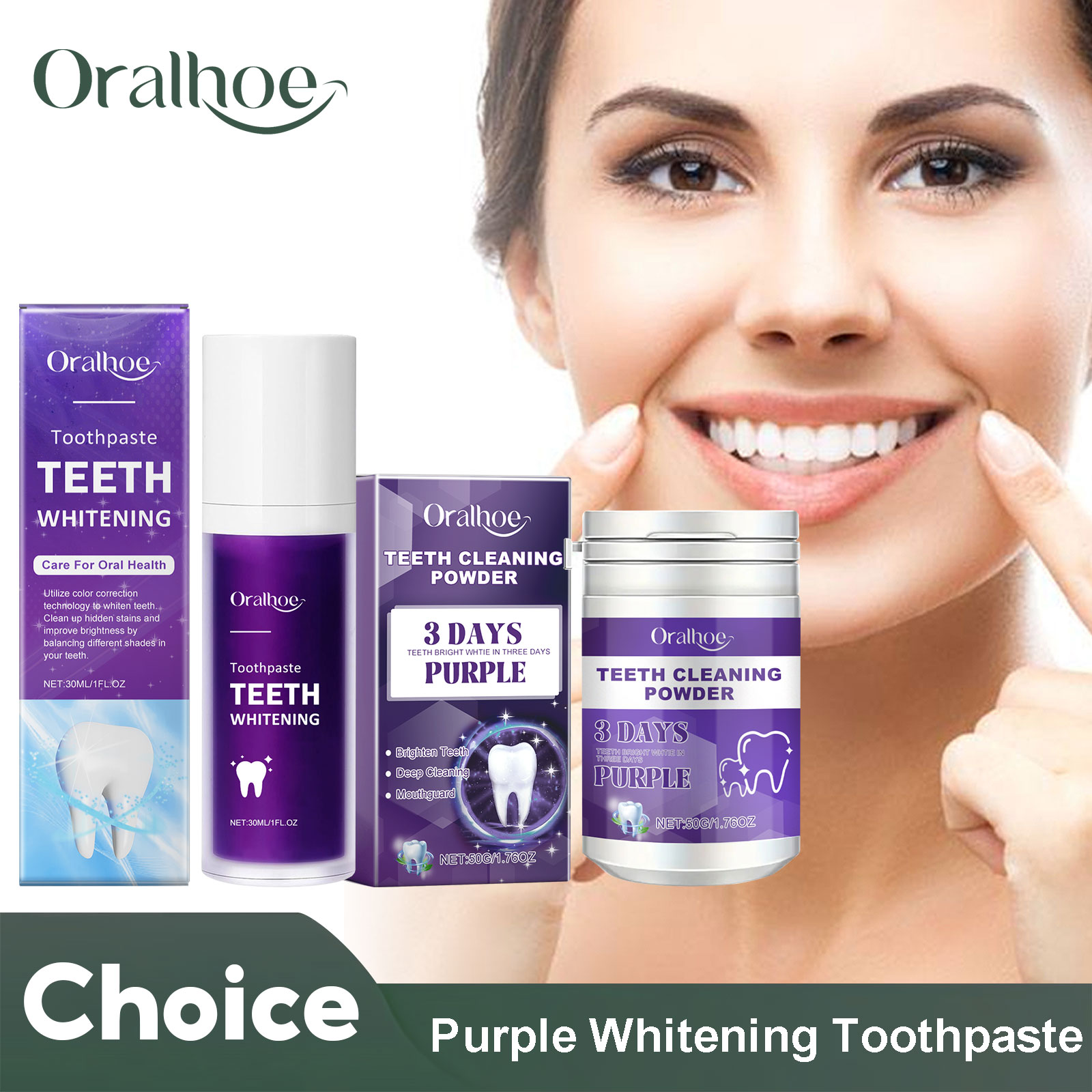 Teeth Whitening Co - Purple Corrector Teeth Whitening Toothpaste Deep