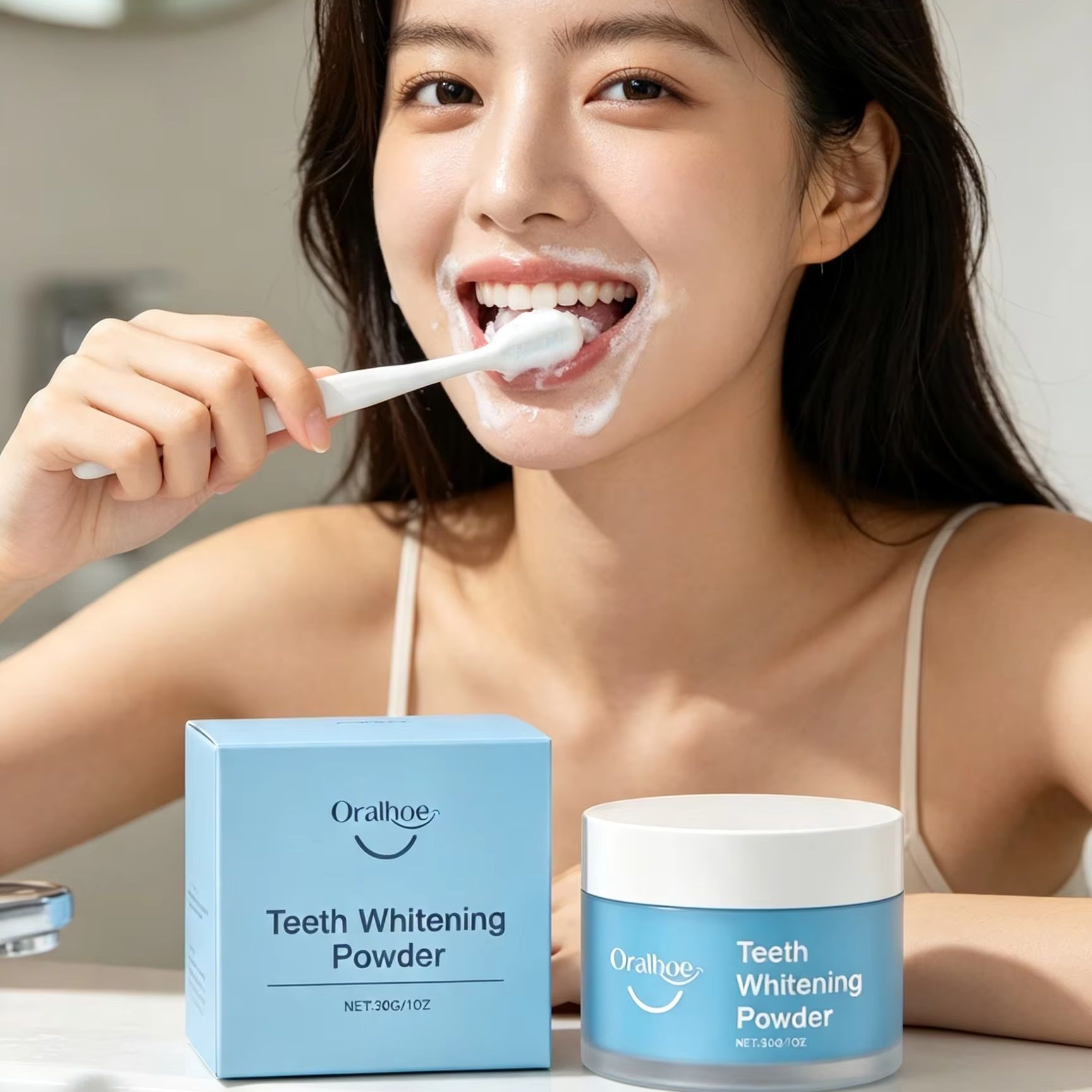 Teeth Whitening Co - Oralhoe Tooth Powder for Brushing Teeth