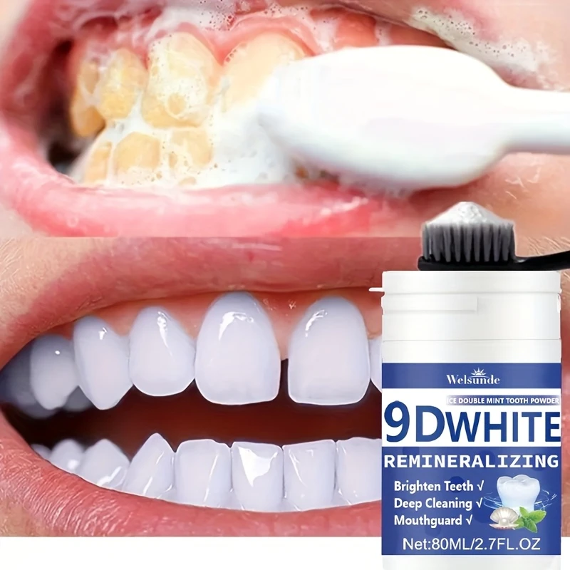 Teeth Whitening Co - 9D White Remineralizing Hydroxyapatite Tooth Powder,