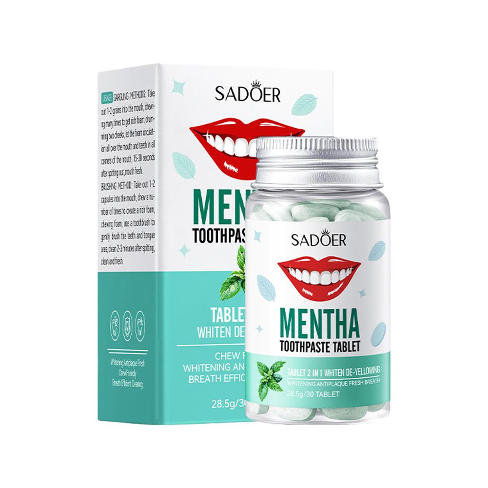 Teeth Whitening Co - Mint Solid Toothpaste Tablets Mint Flavors