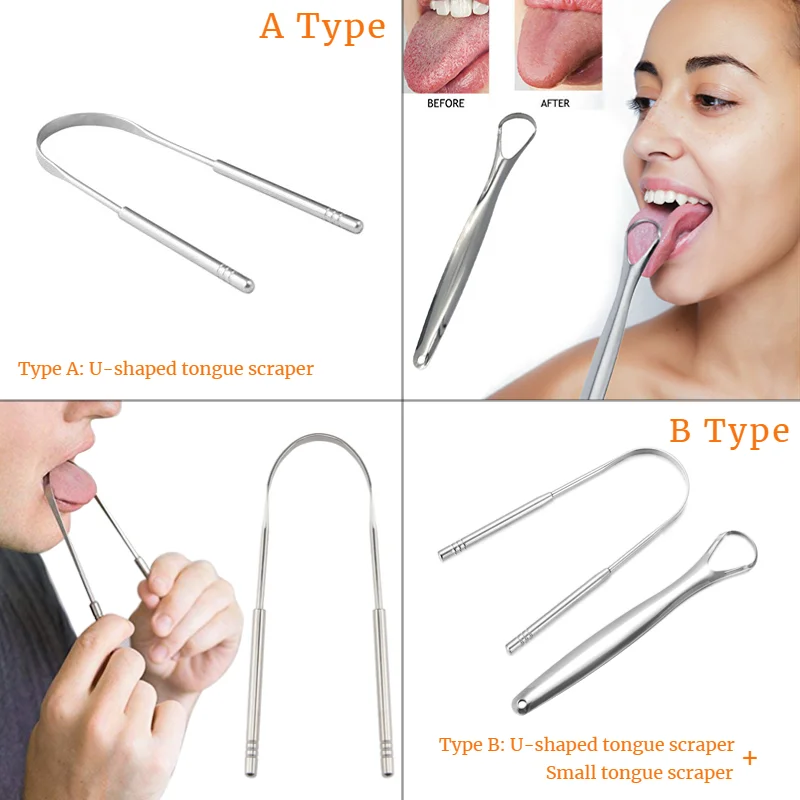 Tongue Scraper Cleaner for Adu - Tongue Scraper Metal ulasan dan harga