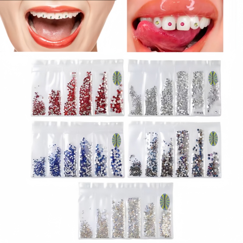 1 Set Teeth Gemstone Decoratio - Tooth Gem Kit ulasan dan harga