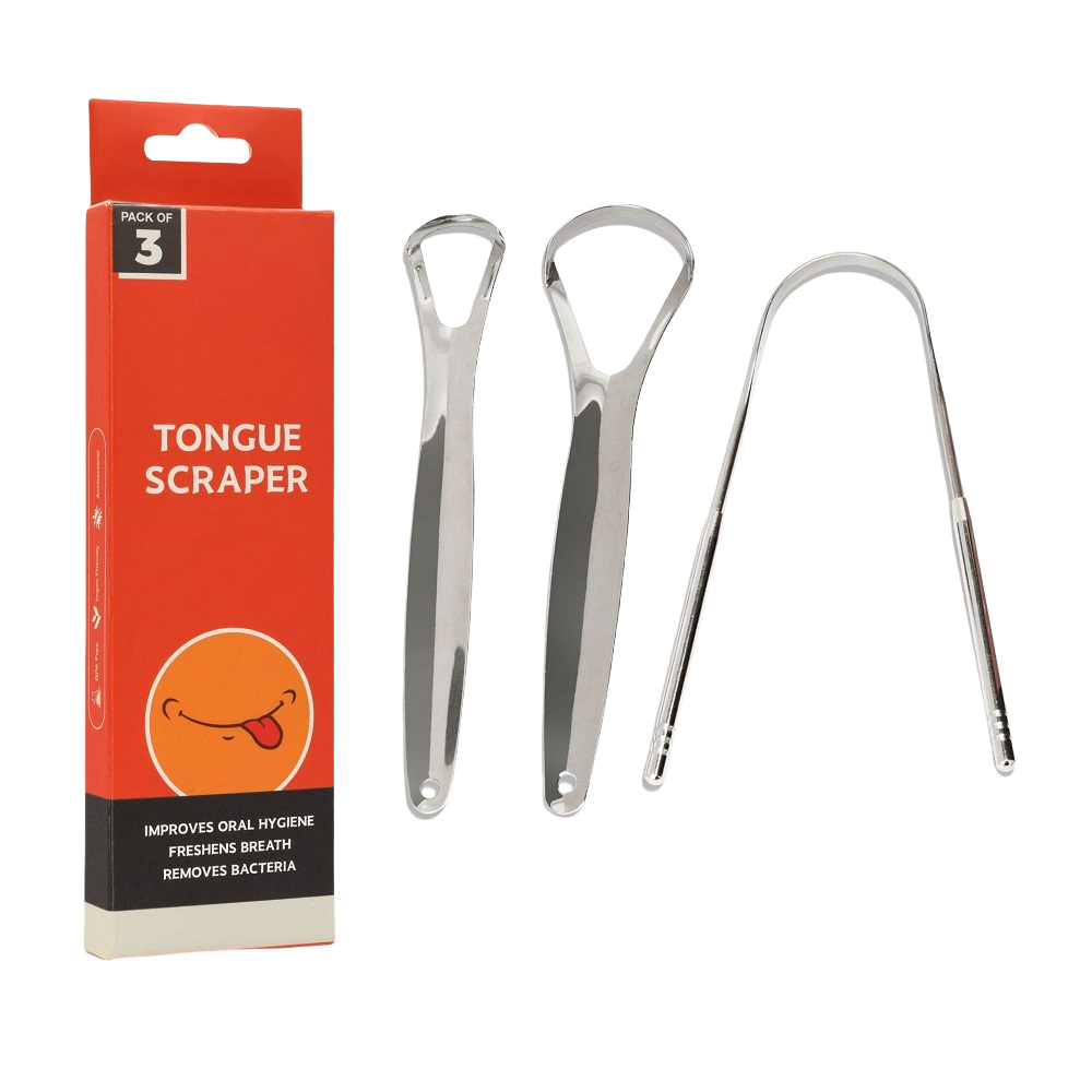 3 Pcs/Pack Metal Tongue Scrape - Tongue Scraper Metal ulasan dan harga