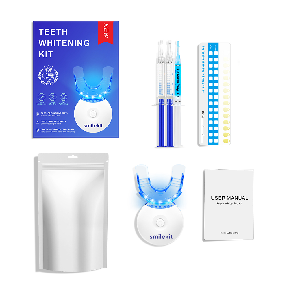 Teeth Whitening Kit - 5X LED L - Teeth Whitening Gel Peroxide ulasan dan harga