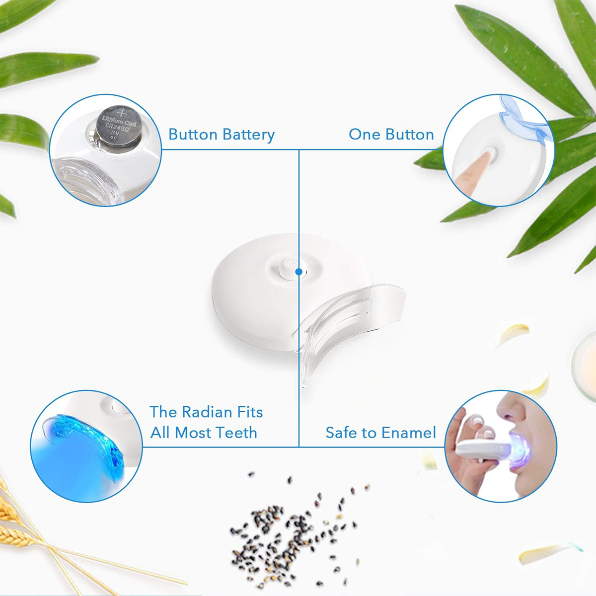 Teeth Whitening Kit - 5X LED L - Teeth Whitening Gel Peroxide ulasan dan harga