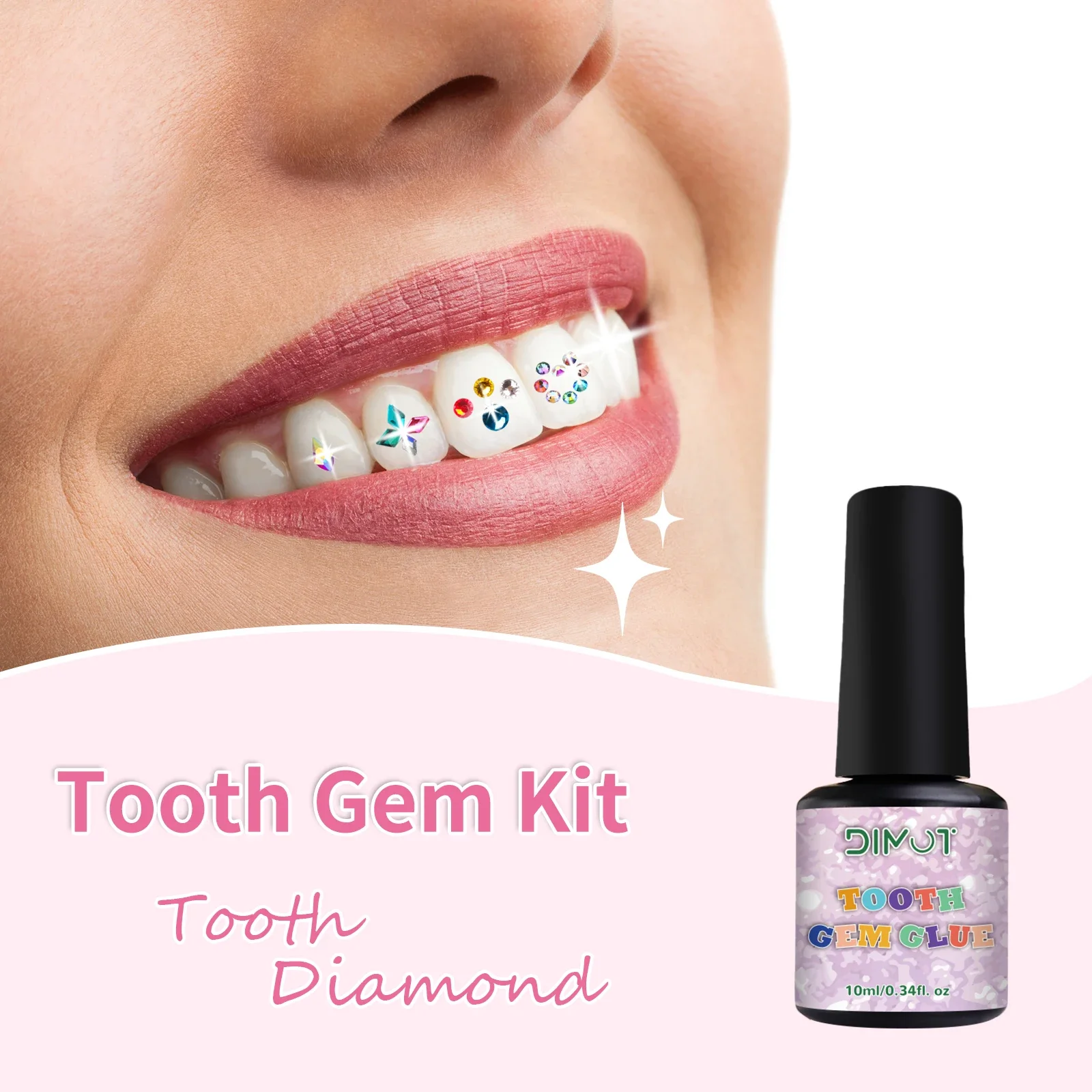 Tooth Jewelry Kit DIY Teeth Ge - Tooth Gem Kit ulasan dan harga