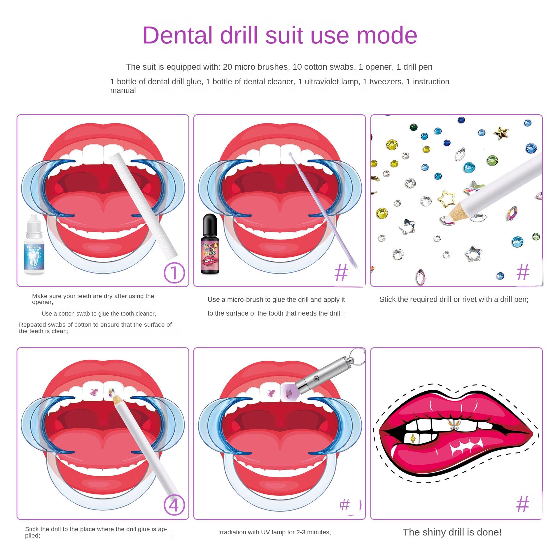 DIY Tooth Gem Kit Jewelry Gems - Tooth Gem Kit ulasan dan harga