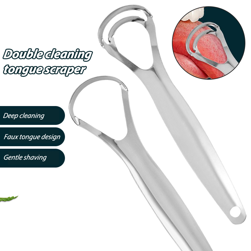 Stainless Steel Tongue Scraper - Tongue Scraper Metal ulasan dan harga