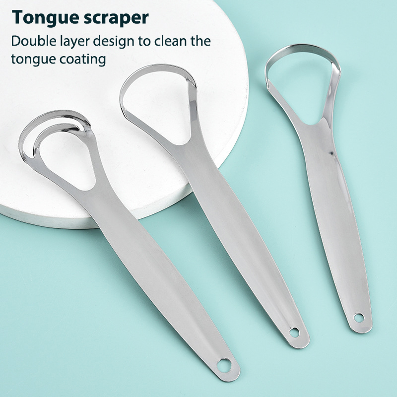 Stainless Steel Tongue Scraper - Tongue Scraper Metal ulasan dan harga