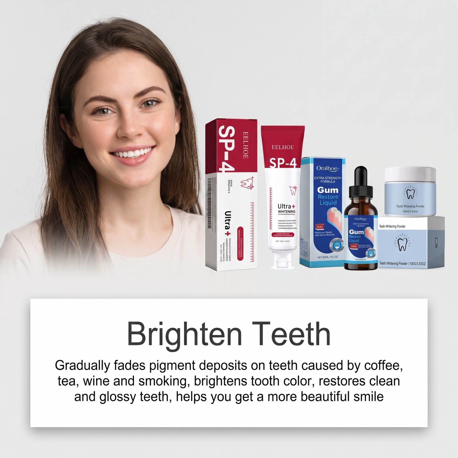 Oral Care Combo Set Whitening  - Teeth Whitening Gel Peroxide ulasan dan harga