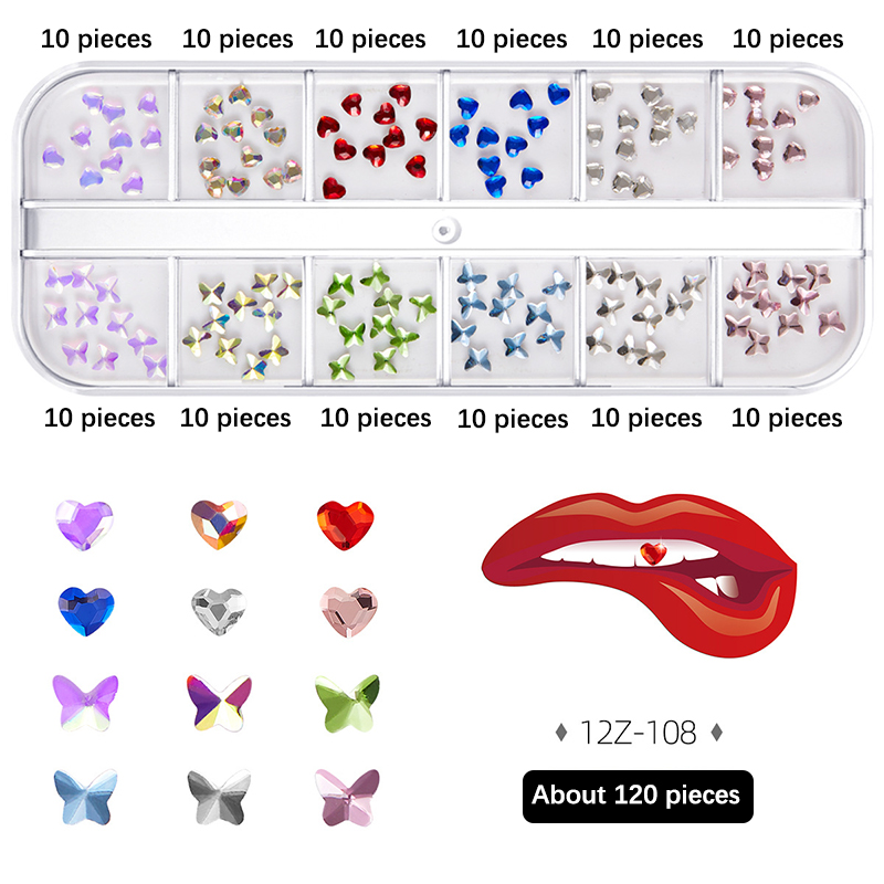 1Set Dental Crystal Fashion Te - Tooth Gem Kit ulasan dan harga