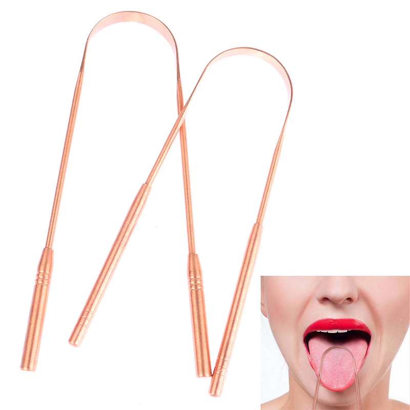 1pcs Copper Tongue Scraper Cle - Tongue Scraper Metal ulasan dan harga
