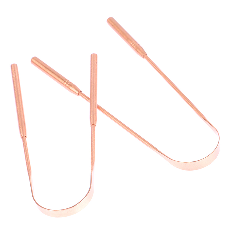 1pcs Copper Tongue Scraper Cle - Tongue Scraper Metal ulasan dan harga