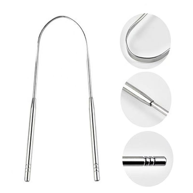 Rose Gold U-shaped Stainless S - Tongue Scraper Metal ulasan dan harga