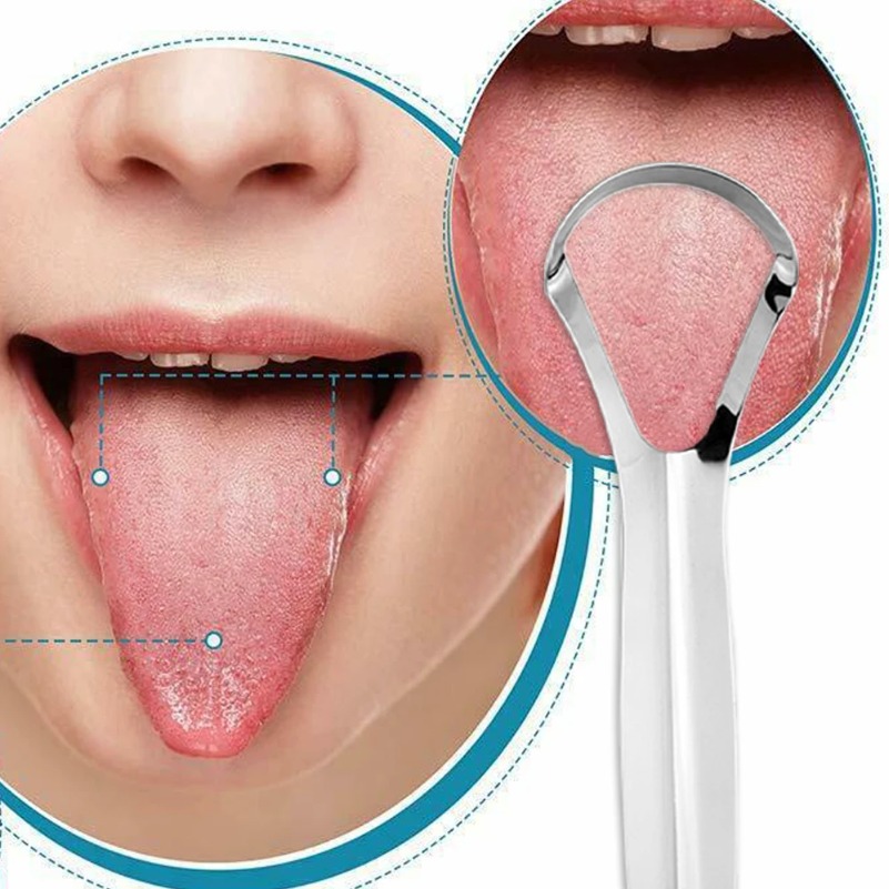 Clean Tongue Scraper Tongue Re - Tongue Scraper Metal ulasan dan harga