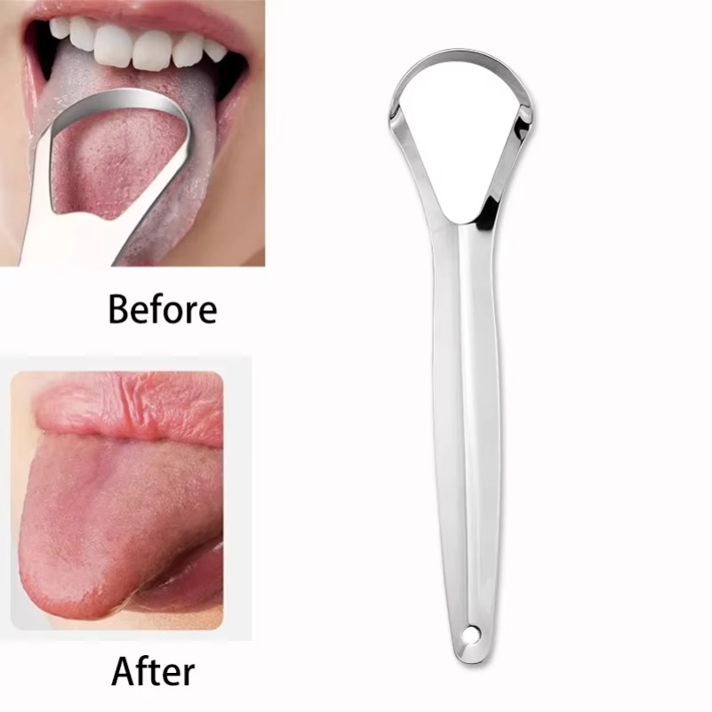 Clean Tongue Scraper Tongue Re - Tongue Scraper Metal ulasan dan harga