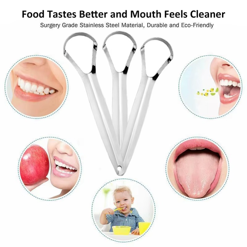 Clean Tongue Scraper Tongue Re - Tongue Scraper Metal ulasan dan harga