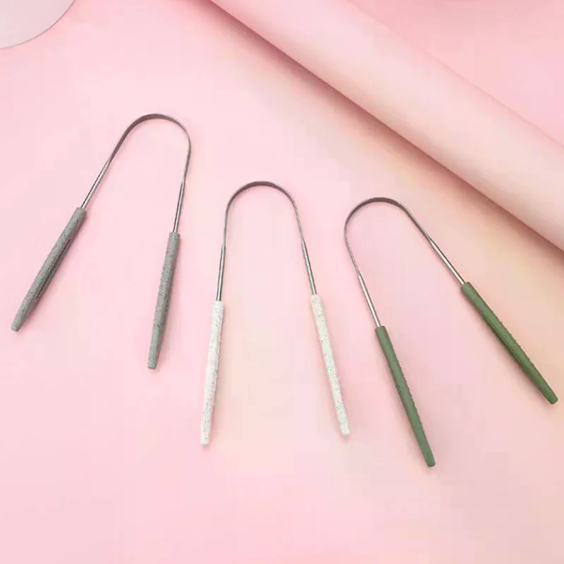 1 piece of oral hygiene U-shap - Tongue Scraper Metal ulasan dan harga