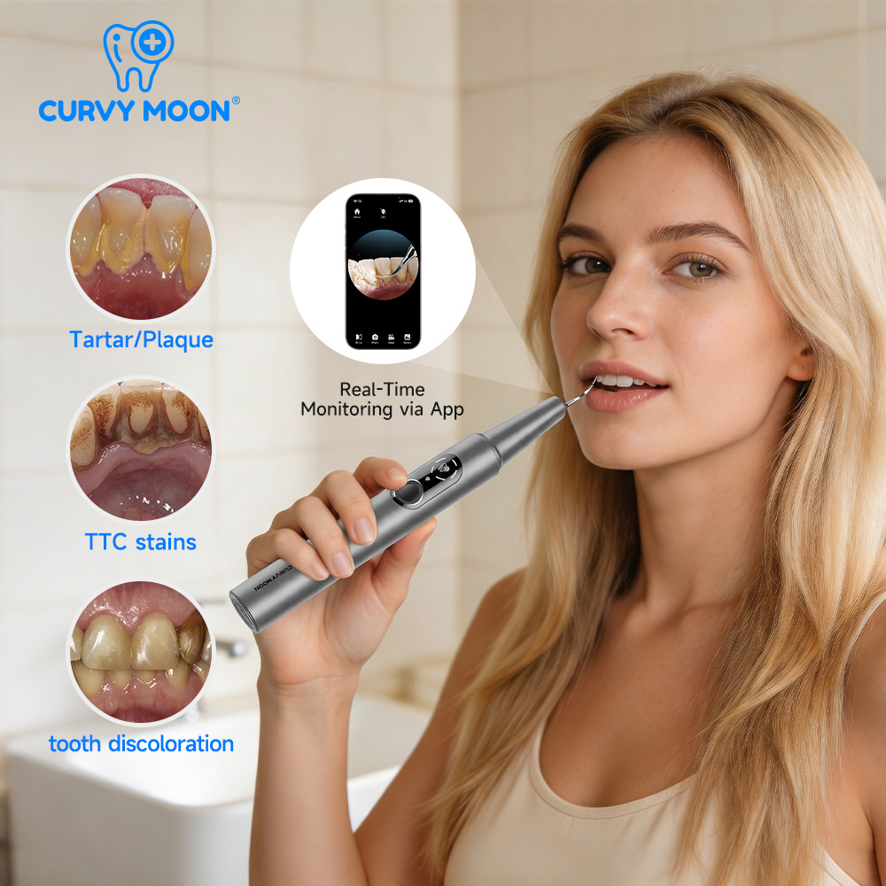 CURVY MOON Visible Electric Ul - Whitening Teeth Dentist ulasan dan harga