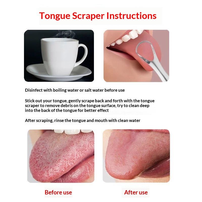 Stainless Steel Tongue Scraper - Tongue Scraper Metal ulasan dan harga