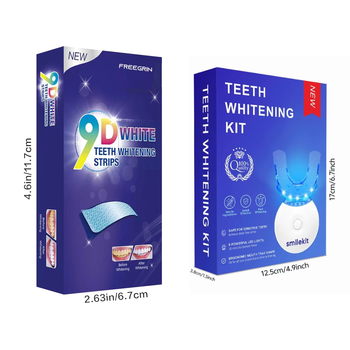 Teeth Whitening Kit - 5X LED L - Teeth Whitening Gel Peroxide ulasan dan harga