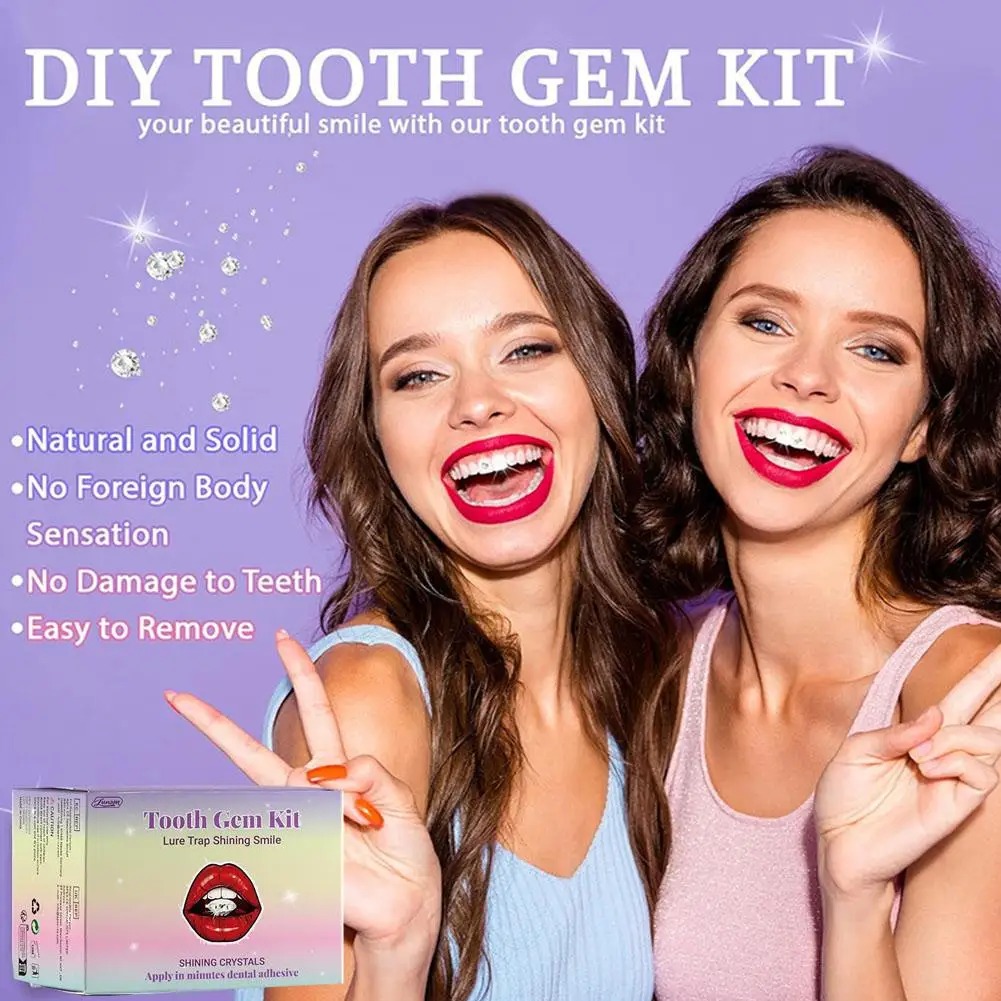 DIY Teeth Gems Kit Clear Preci - Tooth Gem Kit ulasan dan harga