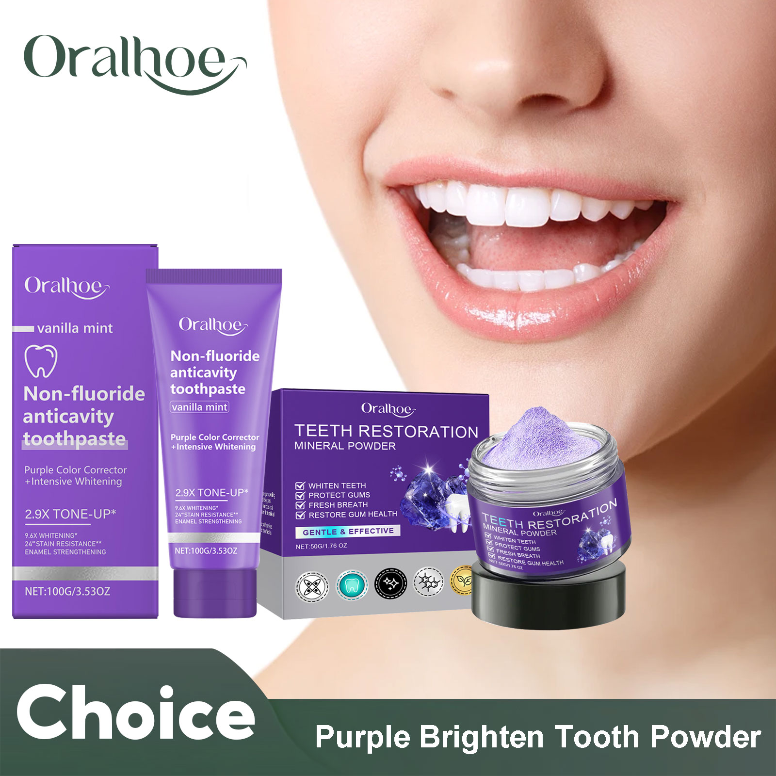 Teeth Restoration Mineral Powd - Teeth Whitening Co ulasan dan harga