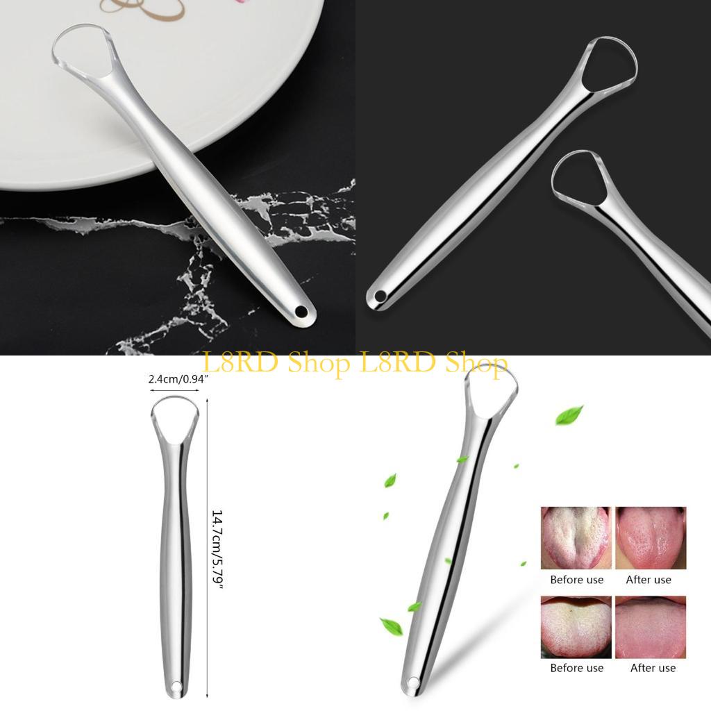 L8RD Stainless Steel Tongue Sc - Tongue Scraper Metal ulasan dan harga