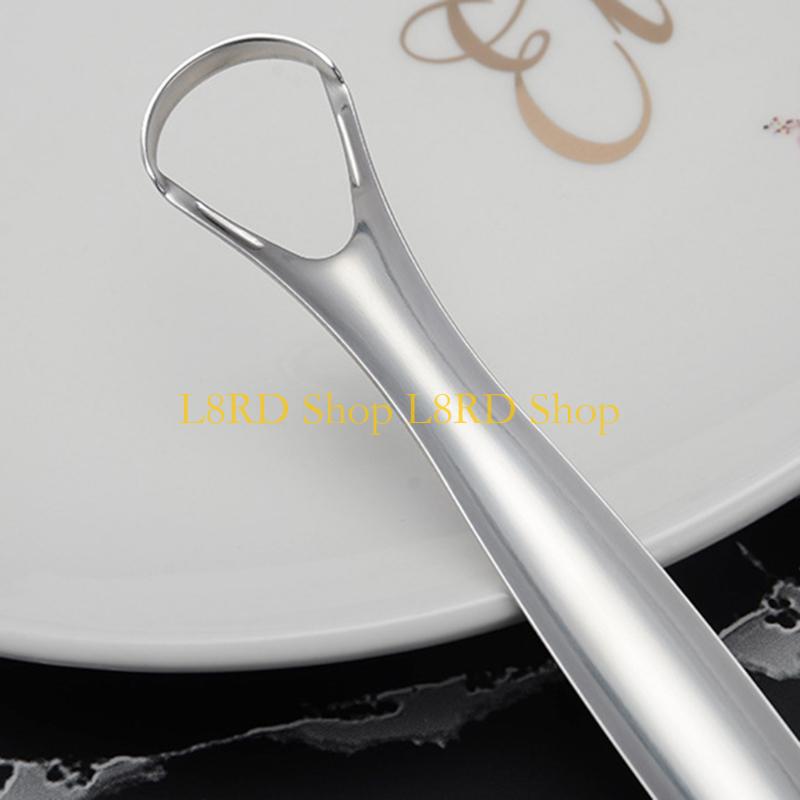 L8RD Stainless Steel Tongue Sc - Tongue Scraper Metal ulasan dan harga