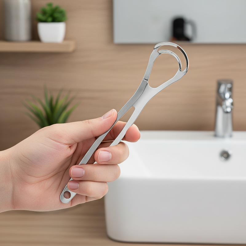 Stainless Steel Tongue Scraper - Tongue Scraper Metal ulasan dan harga