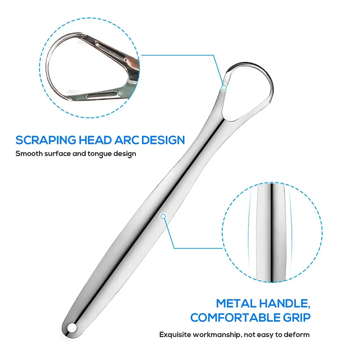 Premium 1pcs/3pcs Metal Tongue - Tongue Scraper Metal ulasan dan harga