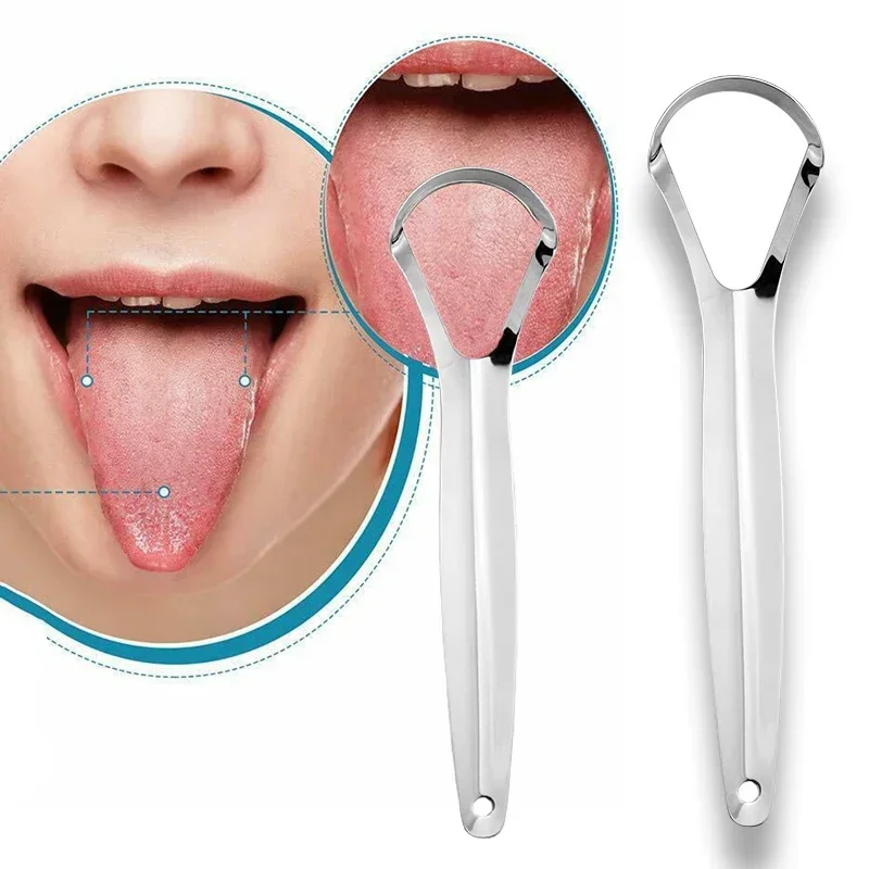 Halitosis Tongue Coating Tongu - Tongue Scraper Metal ulasan dan harga