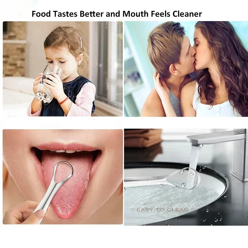 Halitosis Tongue Coating Tongu - Tongue Scraper Metal ulasan dan harga