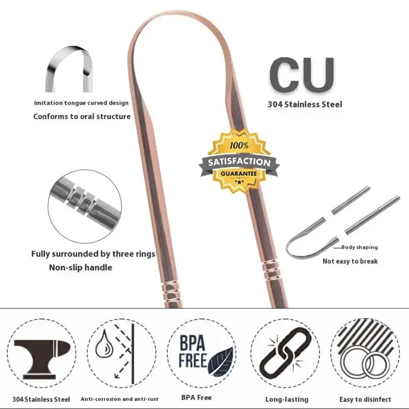 Stainless Steel Tongue Scraper - Tongue Scraper Metal ulasan dan harga