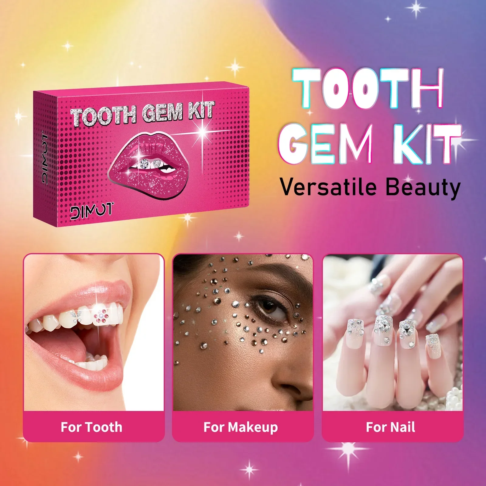 DIY Tooth Gem Kit with Crystal - Tooth Gem Kit ulasan dan harga