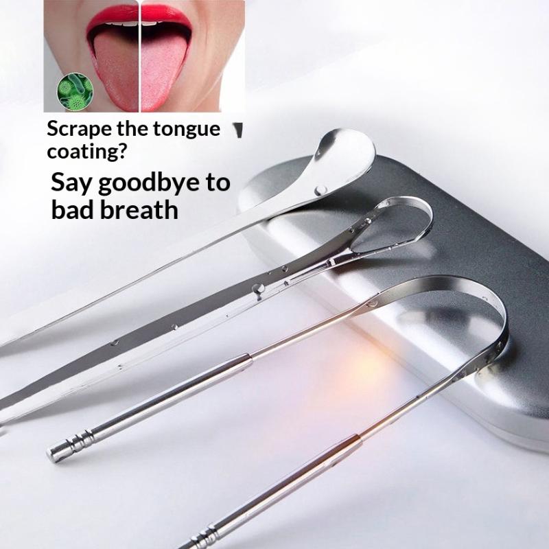 Stainless Steel Tongue Scraper - Tongue Scraper Metal ulasan dan harga