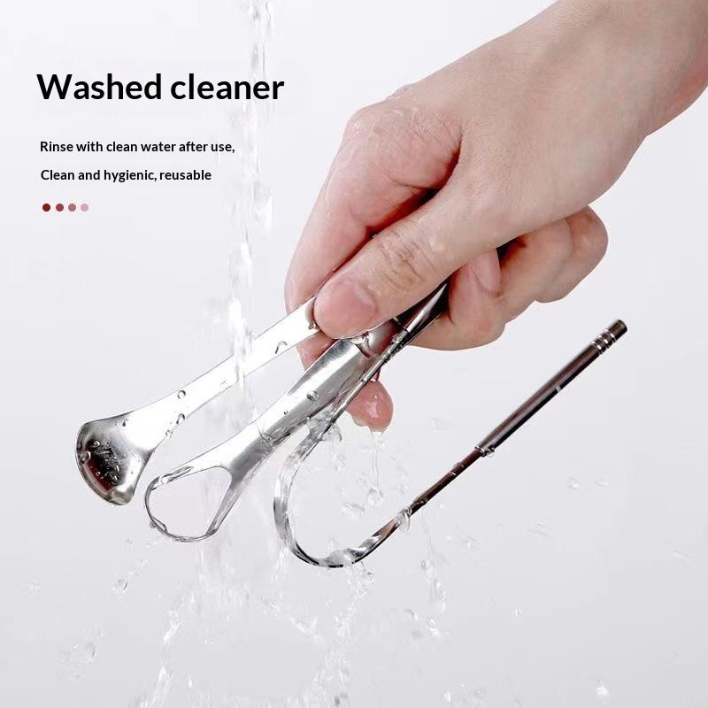 Stainless Steel Tongue Scraper - Tongue Scraper Metal ulasan dan harga