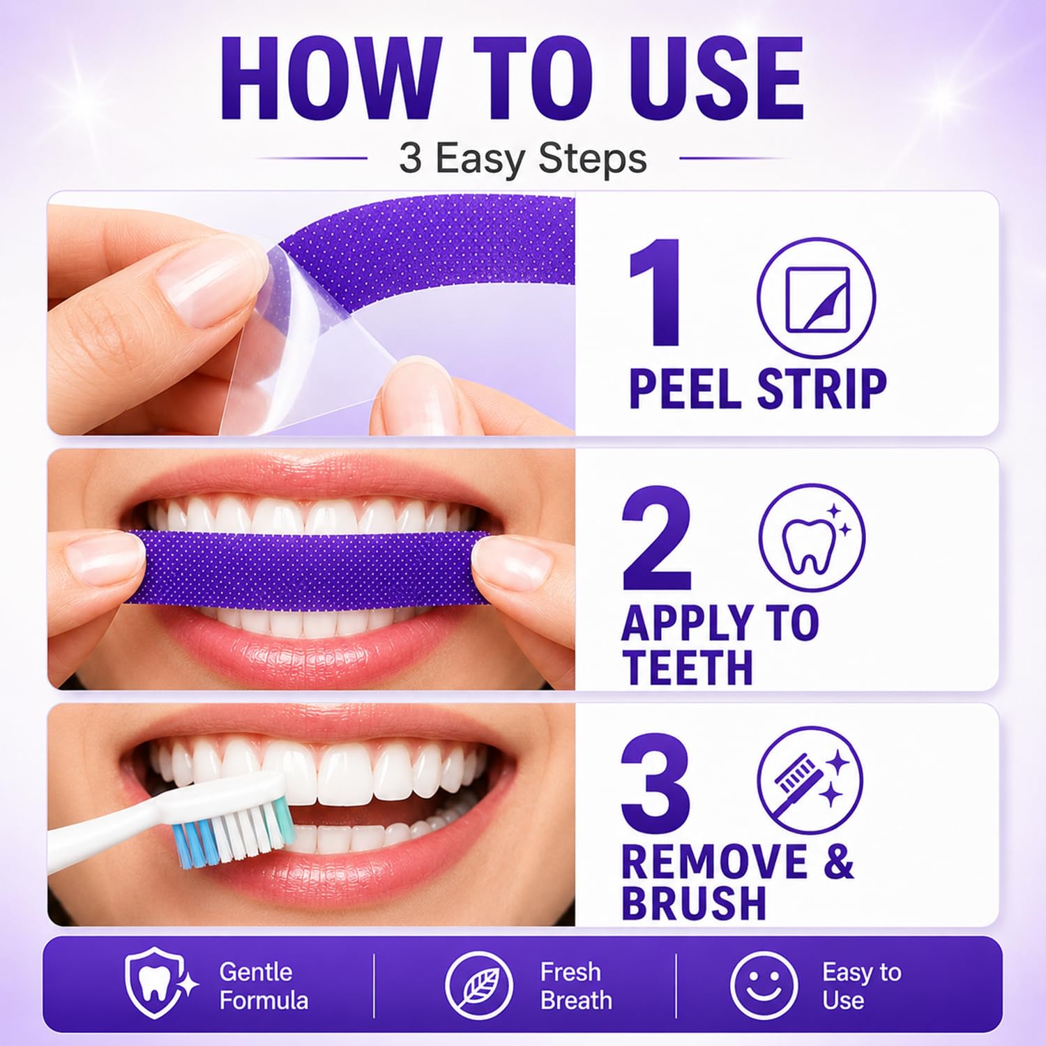 7/14/21pcs Purple Teeth Whiten - Teeth Whitening Gel Peroxide ulasan dan harga